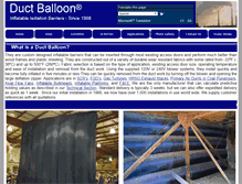 Tablet Screenshot of ductballoon.com